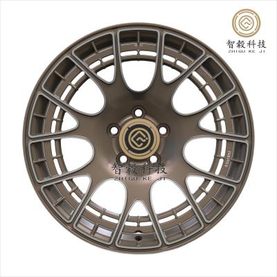 China 18x8.5/18x9.5 ET40/ET45 5x113 CB73.1 EngravingCNC Machining6061 Matte Bronze Black Aluminum Alloy Forged RTS Rims OEM 5 Holes for sale