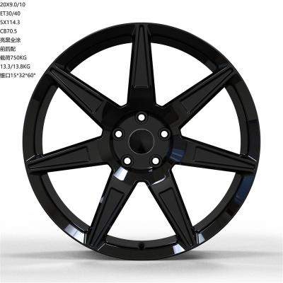 China Factory Wholesale Suitable Price Aluminum Custom Design Modern Accessories Alloy Rim Car Wheel for sale