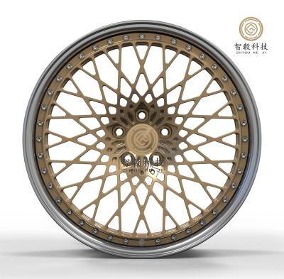 China Custom Aluminum Rims T6061 Aluminum Alloy 18 19 20 Inch 2 Piece Set 3 Piece Set Luxury Forged Car Wheels for sale