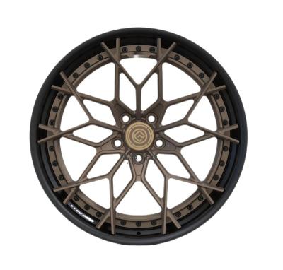 China Factory direct sales aluminum alloy aluminum split wheels forged wheels 21 22 23 24 inch pcd 5x130 5x112 wheels for sale