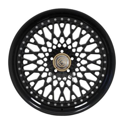 China Aluminum two piece forged wheels with high quality multi spoke design, 5 hole 5x114.3 sports wheel alloy wheels for sale