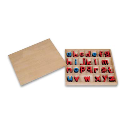 China Europe kids gift montessori wholesale educational supplies small movable alphabet letters printed inside the box for sale