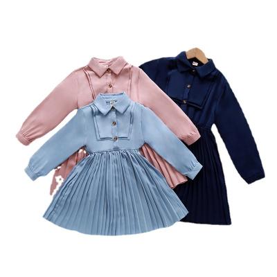 China Wholesale custom LOGO girls clothing solid color chiffon petticoat smocked smocked dress/smocking dress smocked dress/smocking for sale