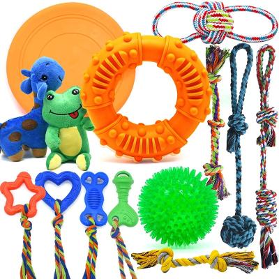 China 14 Pack Durable Dog Toy Puppy Chew Toys Puppy Teething Chew Toys for sale