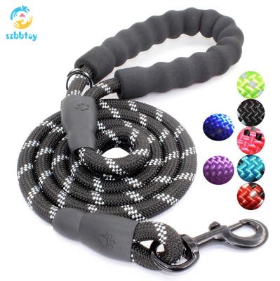 China Large Stocked Climbing Dog Leash Of Strong Reflective Nylon Braided Rope for sale