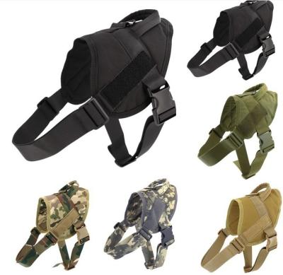 China Nylon Army Military Training Stocked Adjustable Clothes Padded Tactical Dog Harness for sale