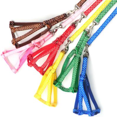 China Wholesale Cheapest Stocked Nylon Pet Collar Dog Collar Leash Harness for sale