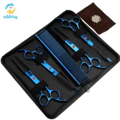 China Wholesale 7.0 Inch Height Stocked Professional Grade Pet Hair Scissors for sale