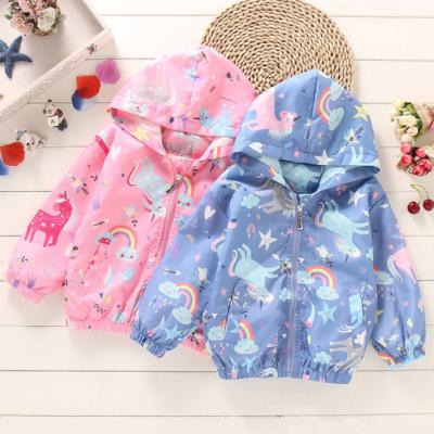 China Other Spring Children Cartoon Zipper Anorak Fashion Hooded Coat Kids Zipper Coat for sale