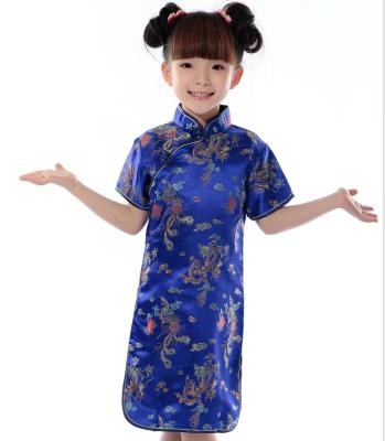 China chinese tussah supplier flavor silk costume for kids girls with good quality for sale