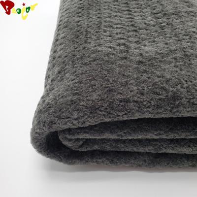 China 100 Polyester School Uniform Fabric Tear-Resistant Sherpa Fabric For Clothes for sale