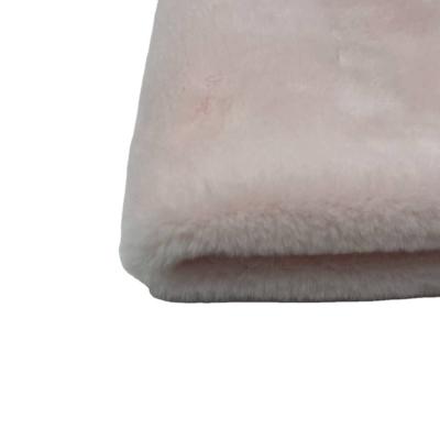 China Hot Sale Korea Faux Fur Fabric Long Hair Tear-Resistant Fur Fabric Pink Fur In Pink Color for sale