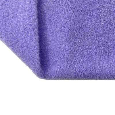 China Tear-resistant tela felpa corta fade resistant faux fur upholstery material fabric in purple color for sale