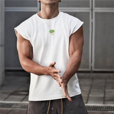 China Viable High Quality Mens Athleisure Tank Top Workout Cotton Stretch Tank Top Mens T-Shirt for sale