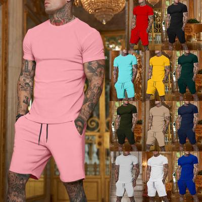 China Latest Design Mens Casual Sets Breathable Men Shorts Antibacterial Shaping Wear T Shirts for sale