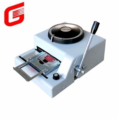 China Hotels 72 Letter Dog Tag ID Metal Tag Embossing Machine for sale