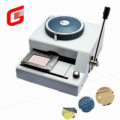 China Hot Sale Hotels PVC Card Stamper, Cheap Plastic Card Making Machinery Stamping Machine for sale