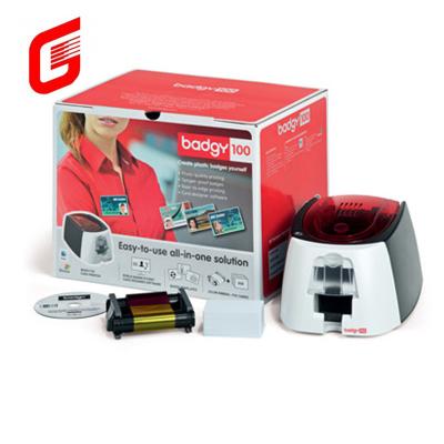 China Cheapest Color Evolis Single Sided Sublimation ID Card Printer Color Badgy100 for sale