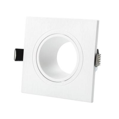 China Downlights One MR16 GU10 Double Triple Cover One Led Spot Light Housing Dimmable Led Downlight Fixture for sale