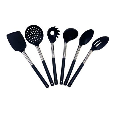 China 6 Pcs Sustainable High Quality Non-stick Silicone Silicone Nylon Kitchen Utensils Cooking Tool Kit for sale