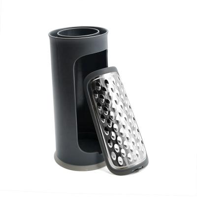 China Multi Function Sustainable 3 In 1 Plastic Kitchen Tools Utensils Holder With Grater for sale