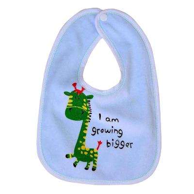 China Nature Cotton Kid Safe Bib Make Wholesale Custom Print Baby Bib for sale