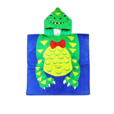 China Custom Child Safe Cotton Baby Kids Hooded Beach Bath Towel for sale