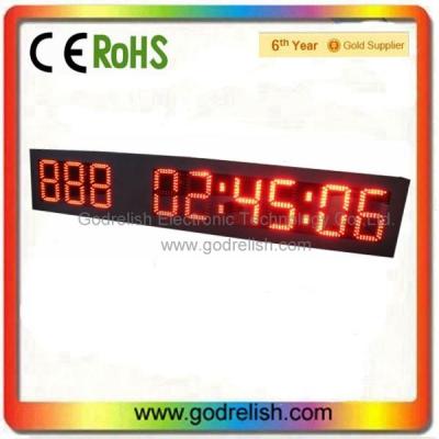 China Outdoor multifunctional 7 segment led display for countdown timer lightning counter for sale