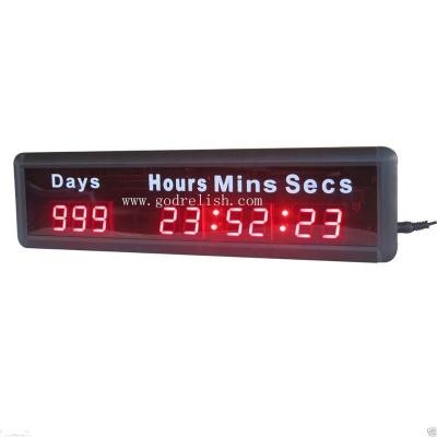 China New Design 7 Segment Indoor Led Digit Clock Led Day Down Counter / Countdown Timer Low Price for sale