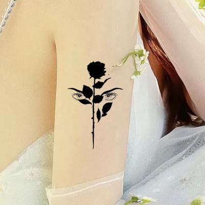 China New Temporary Original Design Flower Waterproof Temporary Tattoo Sticker Watercolor For Women Men Artificial Body Full Make Up Art for sale