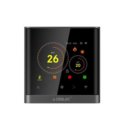 China Tuya Modern Black Smart Underfloor Heating Wifi Thermostat For Water Room Temperature Remote Controller For Home\Aleax\Google DuerOS for sale