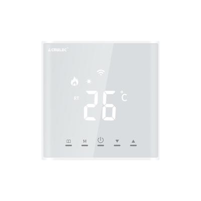 China Tuya Modern White Smart Floor Heating Wifi Thermostat for Water Room Temperature Remote Controller for Home\Aleax\Google DuerOS for sale