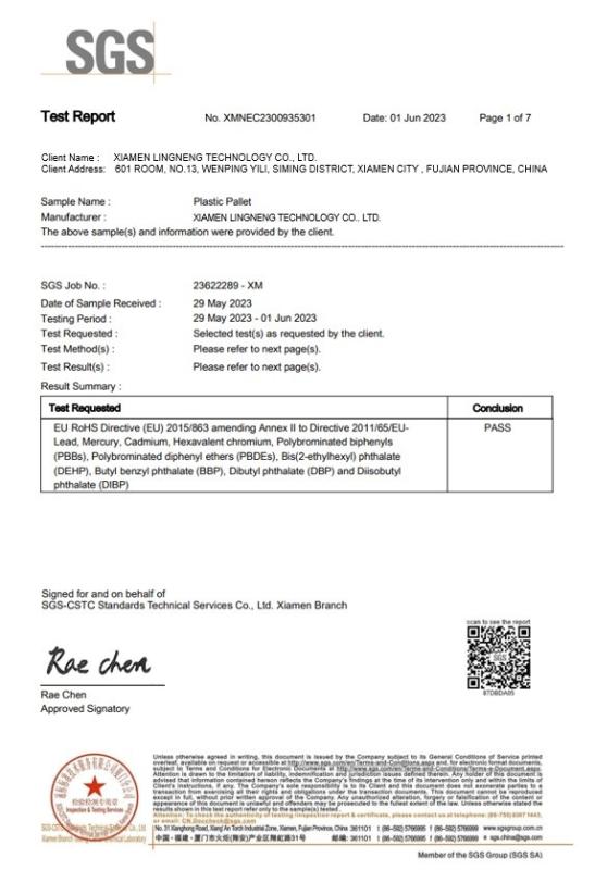 Test Report - RoHS - Xiamen Lingneng Technology Co., Ltd.