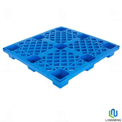 China Stackable Lightweight Plastic Pallets 1100x1100x145mm With 9 Feet for sale