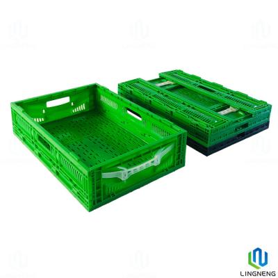 China 45L opvouwbare plastic opslagdozen, rechthoekige opvouwbare opslagkast Te koop