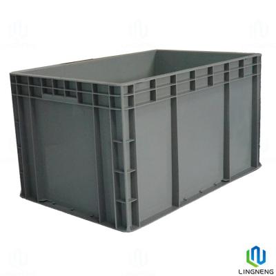 China Euro Standard Heavy Duty Plastic Moving Boxes Stackable For Logistics Transportation for sale