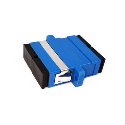 China FTTH Manufacturer Fiber SC to SC Female Hybrid Adapter, SC UPC Fiber Clamp Duplex Fiber Coupler, Fiber Optic Adapter for sale