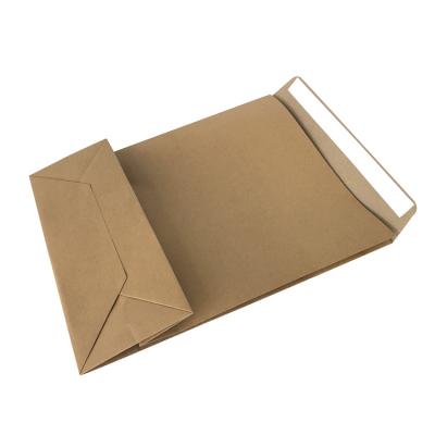 China Recyclable Making Delivery Flat Custom Mailing Grocery Kraft Paper Bag With Logo for sale