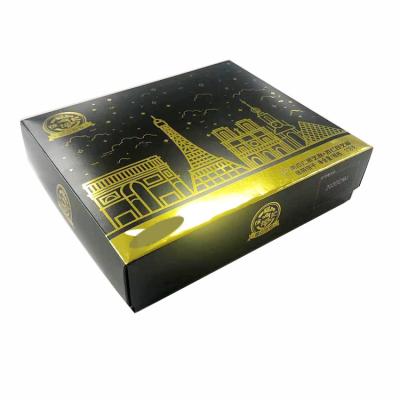 China Factory Recyclable Cardboard Paper Gift Packaging Boxes Hot Stamping UV Printing Luxury Empty Folding Silver Boxes for sale