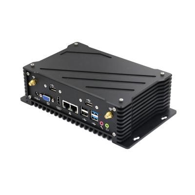 China Low Power Fanless Industrial Mini PC 6 RS232 Remote Control Desktop Mini PC for sale