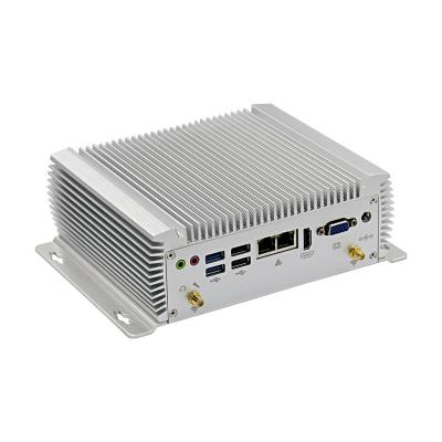 China o PC industrial X86 da caixa 12V encaixou COM 8 USB do PC 6 do computador mini com RS232 RS485 RS422 à venda