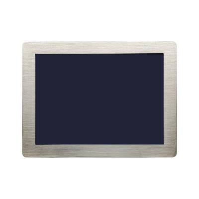 China 128GB SSD Anti Glare 10 Points Capacitive Touch Stainless Steel Touch Panel PC CE/FCC/RoHS Compliant for sale