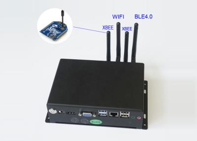 China J1900 PC van de Bewerker Industriële Doos met WiFi Bluetooth en 2 PROs2c Modules van XBEE Te koop