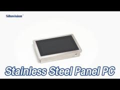 7 Inch Touch Screen Industrial Stainless Steel Panel PC Waterproof 64G SSD