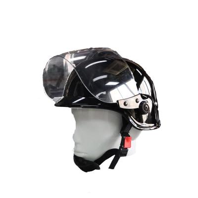 China ABS Material Police Riot Helmet Police Protective Gear Protective Anti Gears Helmet Black for sale