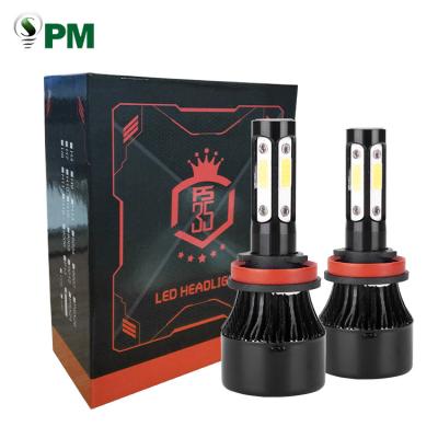 China Car led headlight 12-24V 2400lm ip65 H11 waterproof led headlights bulb 124 spider (348_) for sale