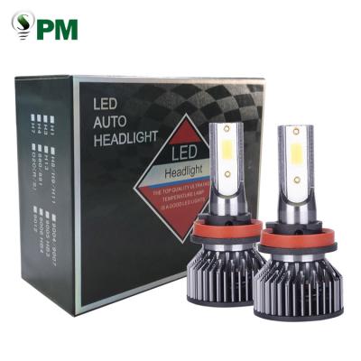 China auto lighting system S2 cob car led light h11 2400lm led headlight bulbs for car spider 124 (348_) for sale