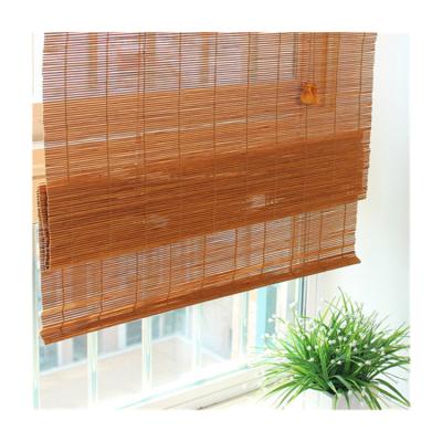 China New Minimalist Style Customized Wood Blind Curtain Fabrics For Bamboo Roller Shade Shades For Window for sale