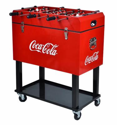 China Sustainable 65L Foosball Game Table Metal Cooler for sale