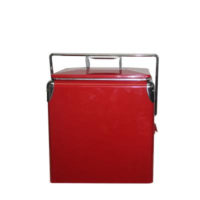 China DR1517 17L Viable Metal Ice Cooler Box Mini Beer Cooling Box for sale